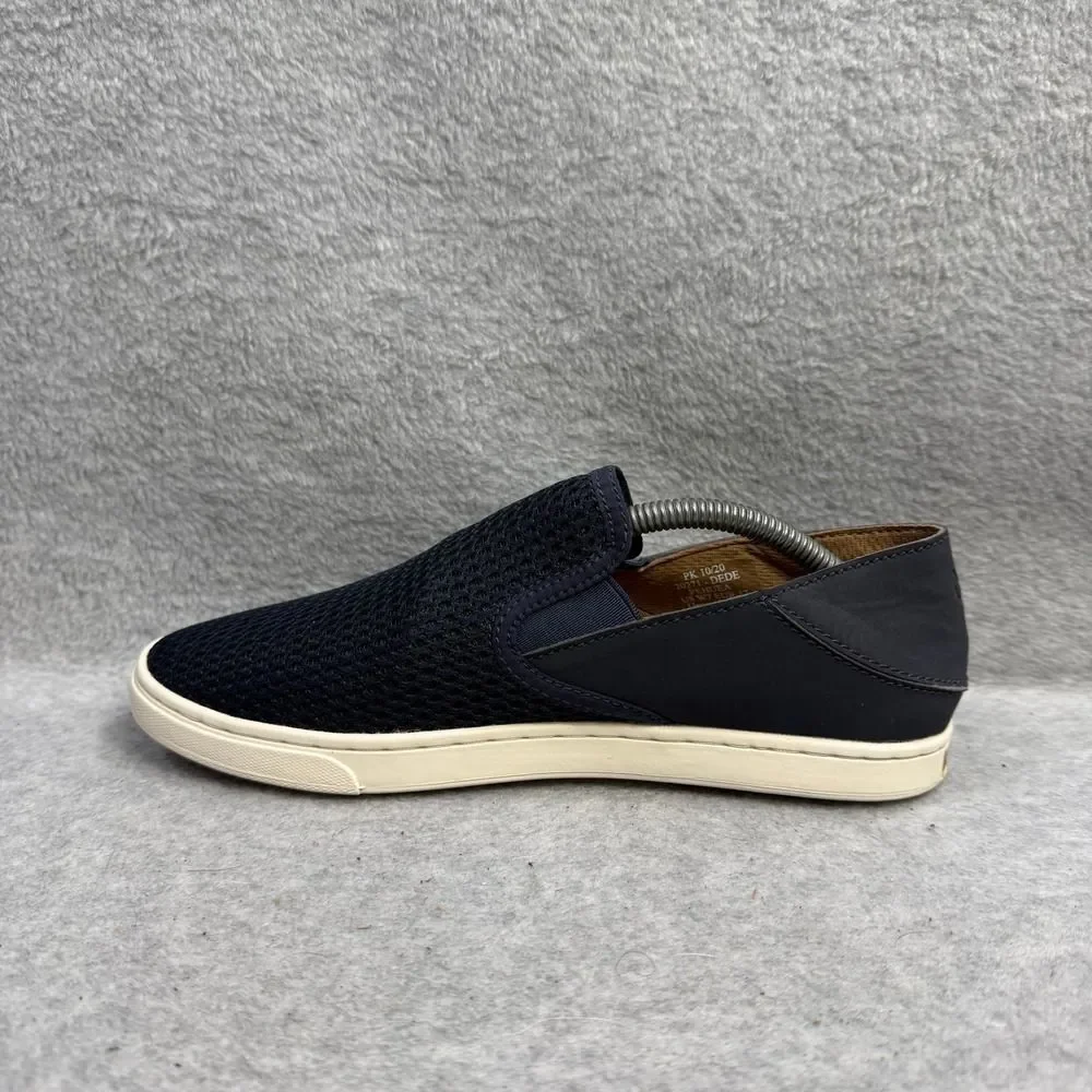 Olukai Womens Shoes Size 7 Pehuea Navy Blue Slip On Low Top Comfort Sneakers